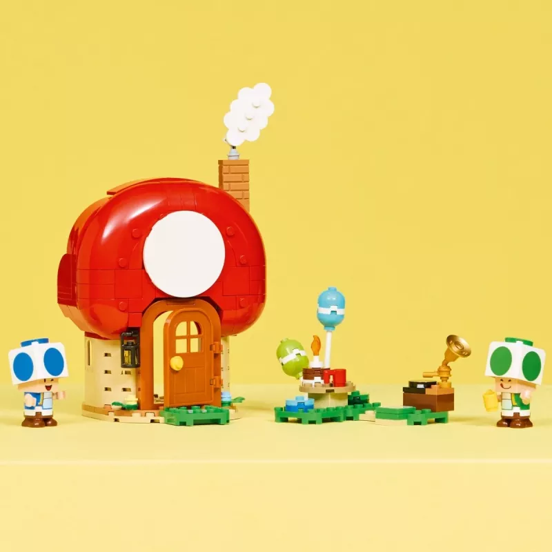 LEGO Super Mario feest in het Toad-huis set 72041 met interactieve speelfuncties