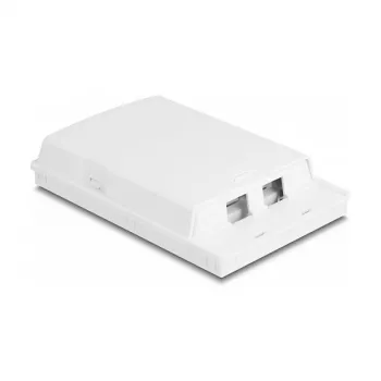 DeLOCK glasvezel-aansluitdoos 2 x SC simplex LC duplex wit