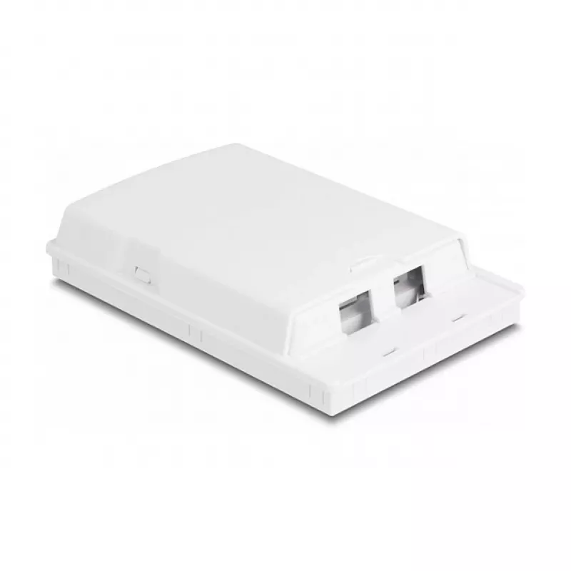 DeLOCK glasvezel-aansluitdoos 2 x SC simplex LC duplex wit