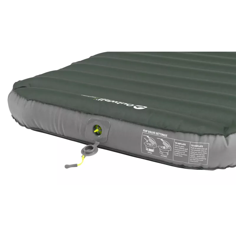 Eenpersoons luchtmatras Outwell 400123 — 1950×600×110 mm, polyester/PVC, groen