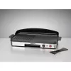 Elektrische tafelgrill Rommelsbacher BBQ 2003 — 1900 W, 50×25 cm, geribbeld + teppanyaki, traploze thermostaat, zilver/zwart