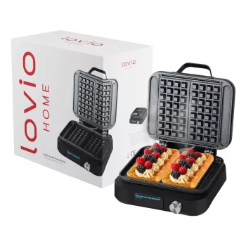Lovio LVWF002BK wafelijzer 1500W zwart