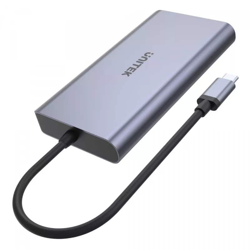 Hub UNITEK uHUB S7 USB 3.2 Gen 1 Type-C grijs