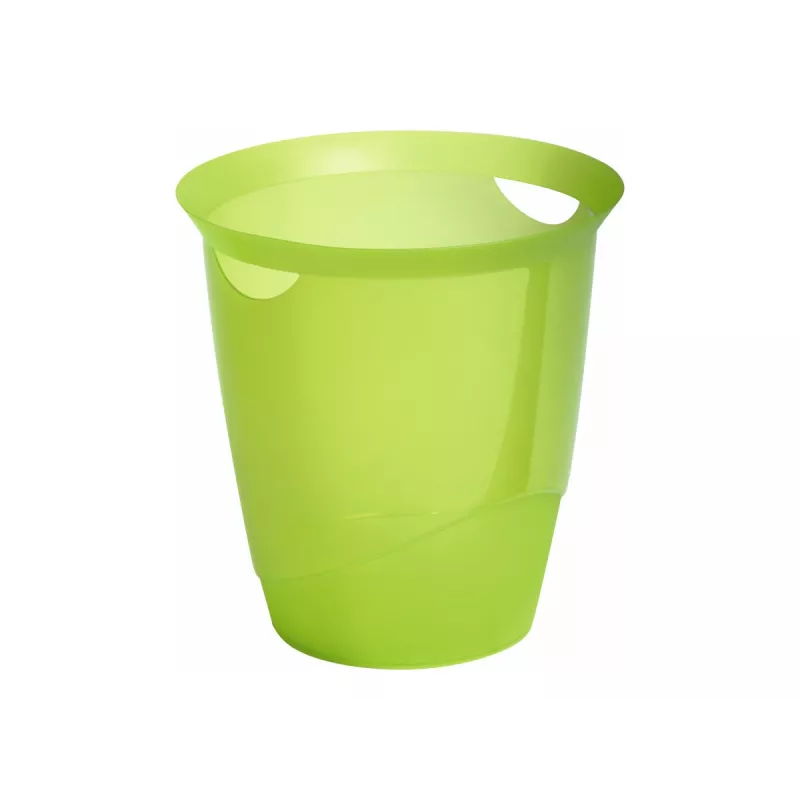 Durable TREND ronde prullenbak 31,5 cm, groen doorschijnend