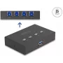 DeLOCK USB-switch 4 pc naar 1 apparaat 5 Gbit/s zwart
