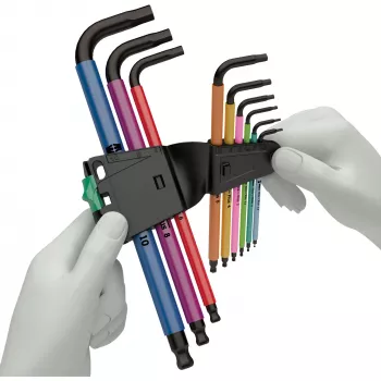 L-vormige inbussleutelset Wera 05022210001