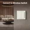 AQARA Lichtschakelaar H2 EU (4 knoppen, 2 kanalen) (WS-K08D) – Zigbee en Thread wandschakelaar met 2 relais