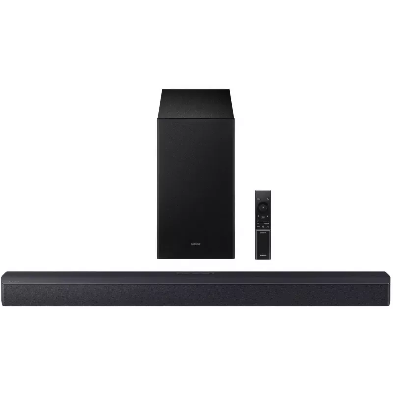 Soundbar Samsung HW-B450F/EN 2.1-kanaals Bluetooth met draadloze subwoofer, 300 W RMS, Dolby Audio, ARC