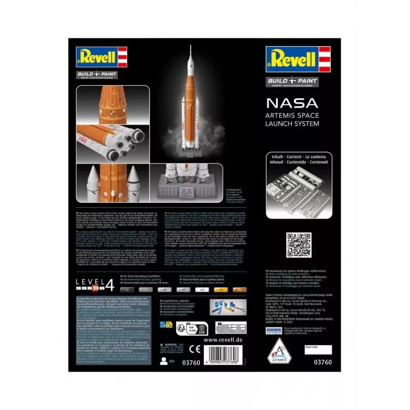 Plastic model Artemis Space Launch System