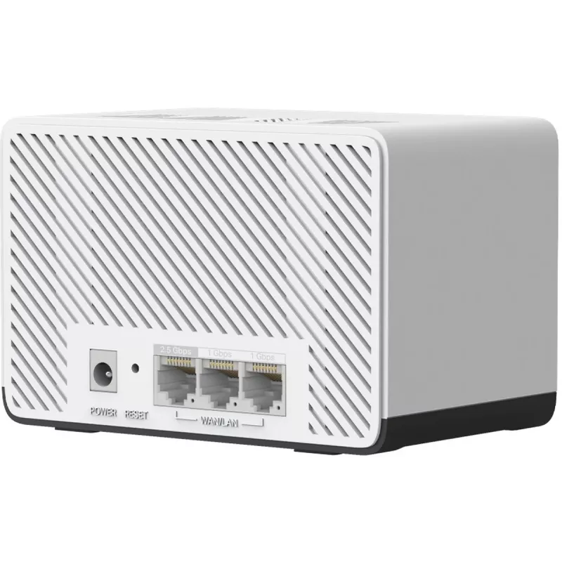 Mesh-systeem MERCUSYS Halo H27BE dual-band Wi‑Fi 6, 2-pack, 3x LAN, 3568 Mbit/s, interne antennes, wit