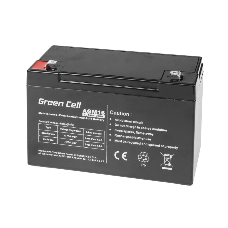 UPS-accu verzegeld loodzuur Green Cell AGM16