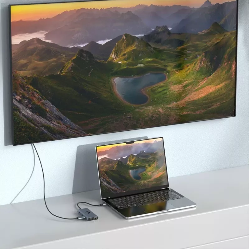 USB-C 11-in-1 adapter Hawk HW-HUB1101 — multiport-hub met 11 aansluitingen