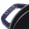 Staub 24 cm ronde gietijzeren cocotte donkerblauw