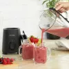 Glazen mixbeker Petra PT5531MBLKVDE zwart