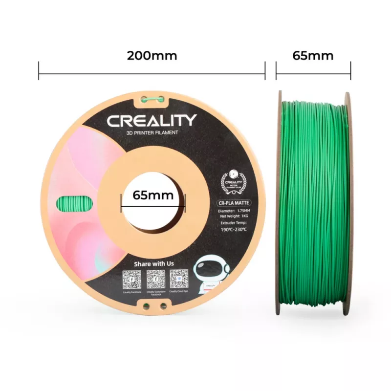3D-printmateriaal Creality 3301010301 polylactic acid PLA groen 1 kg 1,75 mm