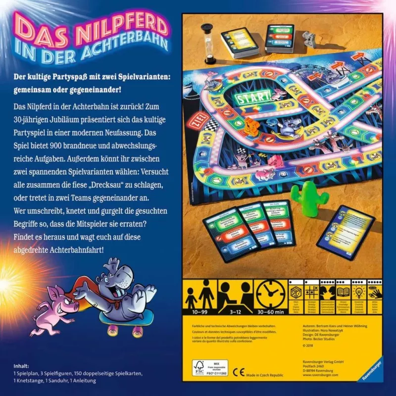 Het nijlpaard in de achtbaan, partyspel