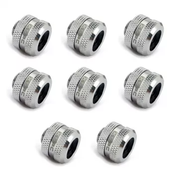 XSPC connector G1/4 naar 14mm hardtube, chroom - 8 stuks