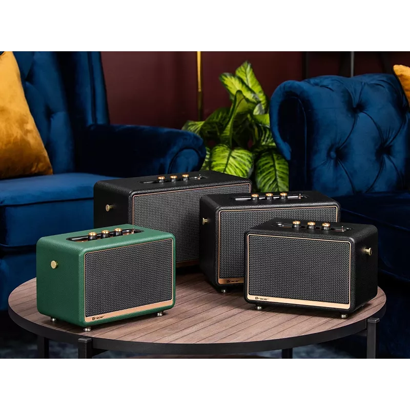 Draagbare stereoluidspreker TRACER M45 zwart — Bluetooth 5.0, 45 W RMS, FM-radio, ingebouwde microfoon, op batterij