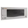 Bedraad USB-toetsenbord SBOX K-103 US zwart — US-layout, USB-aansluiting