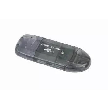 USB 2.0 kaartlezer Gembird FD2-SD-1 — MMC/SD/SDHC/SDXC, 73×30×10 mm, 13 g, zwart