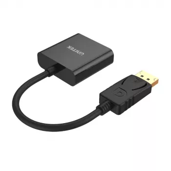 UNITEK Y-5118E DisplayPort-naar-VGA-adapter zwart stekker