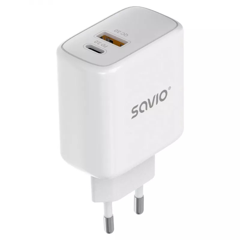 Savio LA-12 oplader voor mobiele apparaten universeel wit AC snelladen indoor