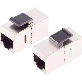 Keystone-module ShiverPeaks S/CONN 08-10010 plat zilver RJ-45 24 stuks