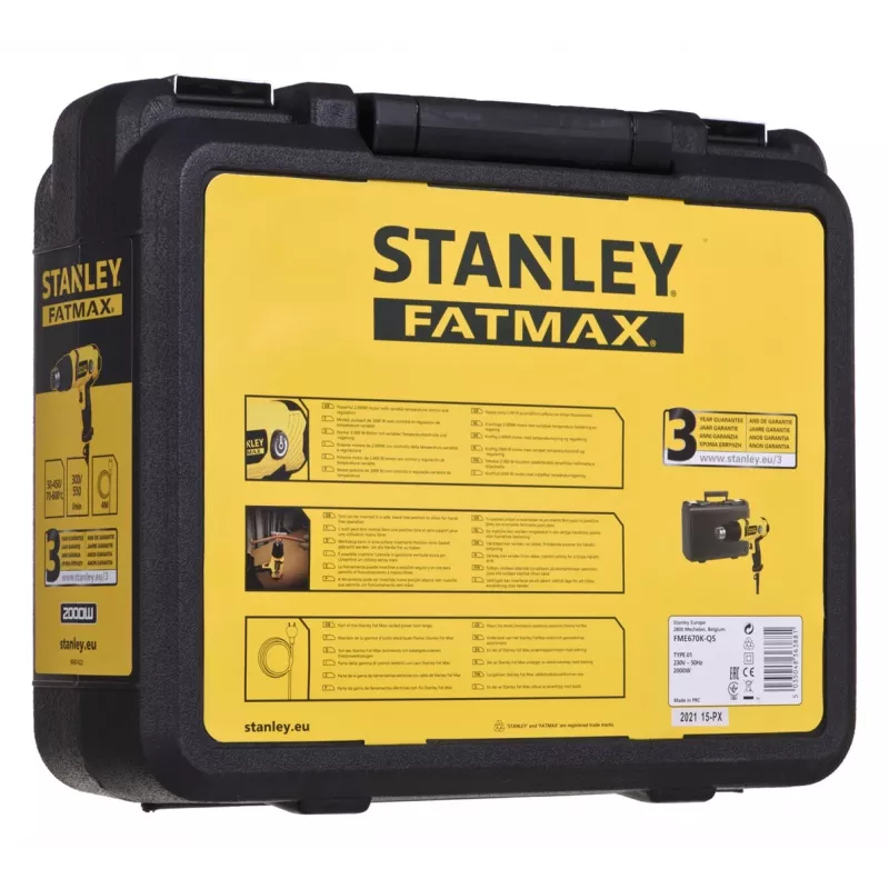 Stanley heteluchtpistool 2000W FME670K-QS