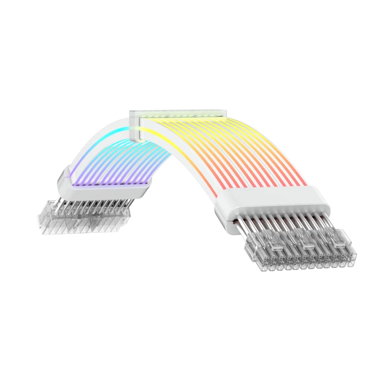 Gamemax voedingsverlengkabel VGA 3x8PIN-W, wit