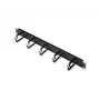 ROLINE 26.21.0263 19-inch kabelgeleidepaneel 1U, 40 x 60 mm, zwart RAL 9005