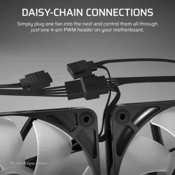 Ventilator Corsair RS140 14 cm wit 330-1700 tpm