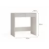 Bureaublad e shop MARINA 2S slank KASZMIR — compact bureau met 2 laden, smal profiel