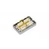 Extralink CAT6 STP aansluitdoos, doorvoerverbinder, zilver