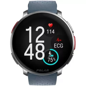 Polar Vantage V3 - aluminium - sporthorloge met armband - silicone - display 3,5 cm (1,39 inch) - 32 GB - Bluetooth - 57 g - hemelsblauw (900108892)