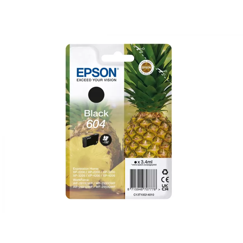 Epson 604 inktpatroon 1 stuk origineel standaardbereik zwart