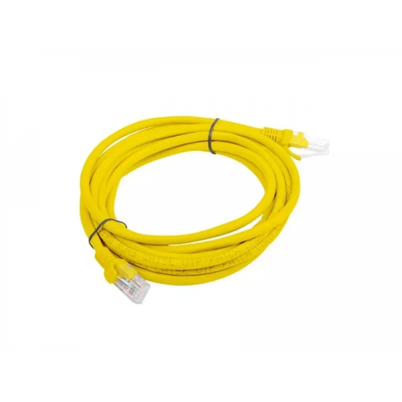 Lanberg PCU5-20CC-0300-Y Cat.5e U/UTP patchkabel, 3 m, Geel, verpakking van 10