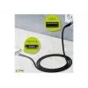 Goobay 49269 USB-A-naar-Lightning-kabel, 2 m, textielomhulling, metalen stekkers, MFi-gecertificeerd, USB 2.0, spacegrijs/zilver