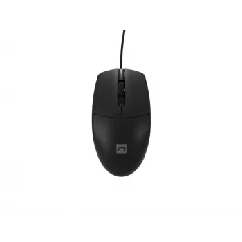 Bekabelde bureaumuis NATEC Ruff Plus USB Type-A, rechtshandig, 1200 DPI, 3 knoppen, zwart