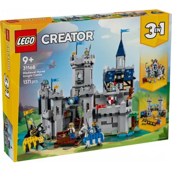 Constructiespeelgoed LEGO Creator 3-in-1 Middeleeuws ridderkasteel set 31168 — 1371 onderdelen, 6 minifiguren, vanaf 9 jaar
