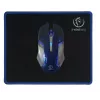 Toetsenbord muis inclusief Rebeltec SHERMAN gaming USB QZERTY Engels zwart