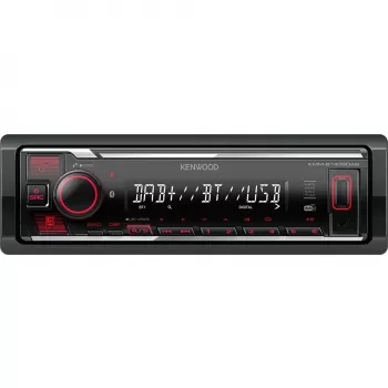 Elektronica KMM-BT408DAB, zwart, 1 DIN, 88 W, 4.0 kanalen, 50 W, 20 - 20000 Hz