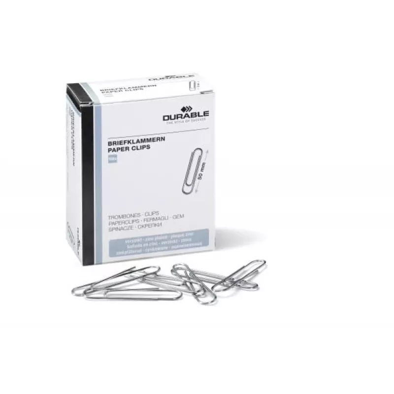 Paperclip Durable 122425 metaal 100 stuks