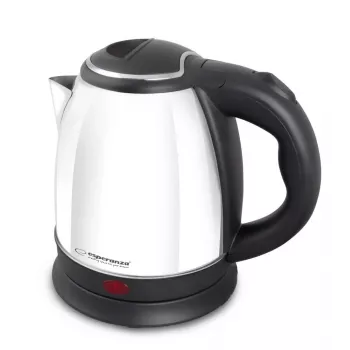 Waterkoker ESPERANZA EKK128W 1,0 L roestvrijstalen behuizing, 1350 W, draadloos, 360°-basis, automatische uitschakeling