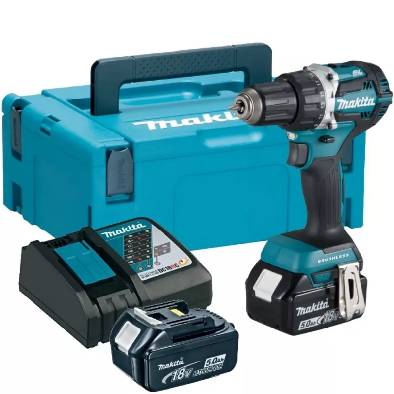 Schroevendraaier MAKITA 18V DDF484RTJ 54/30Nm 2x5,0Ah