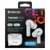 Defender TWINS 903 Bluetooth-oordopjes, wit