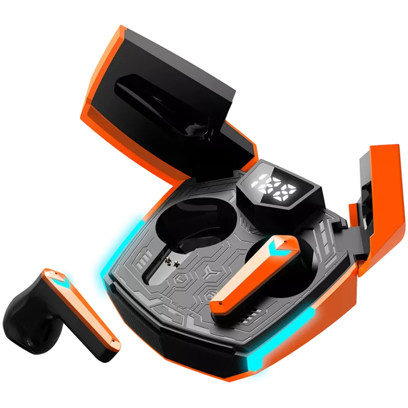 Canyon GTWS-2 Hoofdtelefoon Draadloos Ear-Hook Gaming USB Type-C Oplaaddock Oranje (CND-GTWS2O)
