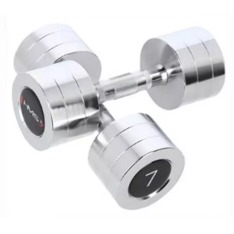 HMS Fitness CHD07 halters met vast gewicht 7 kg 2 stuks