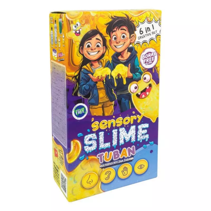 Sensorische slijmset TUBAN TU3812 6-in-1 — DIY-kit met zes slijmvarianten