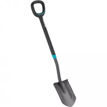 Gardena 17012-20 – drainageschep – staal – zwart – D-vormig – monochroom