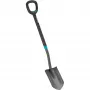 Gardena 17012-20 – drainageschep – staal – zwart – D-vormig – monochroom